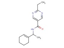 N-[1-(1-cyclohexen-1-yl)ethyl]-2-ethyl-5-pyrimidinecarboxamide
