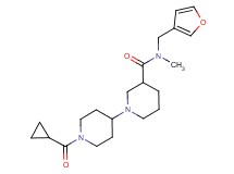 1'-(cyclopropylcarbonyl)-N-(3-furylmethyl)-N-methyl-1,4'-bipiperidine-3-carboxamide