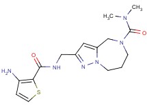 2-({[(3-amino-2-thienyl)carbonyl]amino}methyl)-N,N-dimethyl-7,8-dihydro-4H-pyrazolo[1,5-a][1,4]diazepine-5(6H)-carboxamide