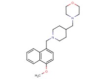 4-({1-[(4-methoxy-1-naphthyl)methyl]-4-piperidinyl}methyl)morpholine
