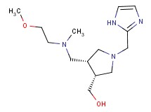 ((3R*,4R*)-1-(1H-imidazol-2-ylmethyl)-4-{[(2-methoxyethyl)(methyl)amino]methyl}pyrrolidin-3-yl)methanol