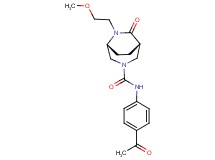 (1S*,5R*)-N-(4-acetylphenyl)-6-(2-methoxyethyl)-7-oxo-3,6-diazabicyclo[3.2.2]nonane-3-carboxamide