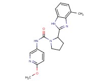 N-(6-methoxypyridin-3-yl)-2-(4-methyl-1H-benzimidazol-2-yl)pyrrolidine-1-carboxamide