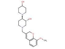 (3'R*,4'R*)-1'-[(8-methoxy-2H-chromen-3-yl)methyl]-1,4'-bipiperidine-3',4-diol