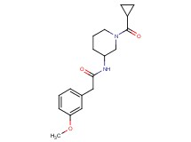 N-[1-(cyclopropylcarbonyl)piperidin-3-yl]-2-(3-methoxyphenyl)acetamide