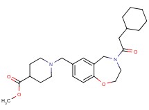 methyl 1-{[4-(cyclohexylacetyl)-2,3,4,5-tetrahydro-1,4-benzoxazepin-7-yl]methyl}-4-piperidinecarboxylate
