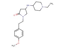 4-[(1-ethyl-4-piperidinyl)amino]-1-[2-(4-methoxyphenyl)ethyl]-2-pyrrolidinone