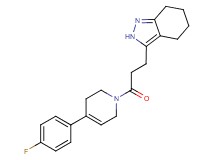 3-{3-[4-(4-fluorophenyl)-3,6-dihydropyridin-1(2H)-yl]-3-oxopropyl}-4,5,6,7-tetrahydro-2H-indazole