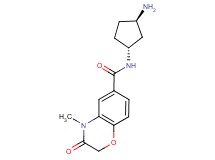 N-[rel-(1R,3R)-3-aminocyclopentyl]-4-methyl-3-oxo-3,4-dihydro-2H-1,4-benzoxazine-6-carboxamide hydrochloride