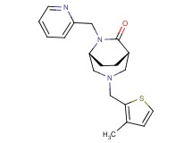(1S*,5R*)-3-[(3-methyl-2-thienyl)methyl]-6-(2-pyridinylmethyl)-3,6-diazabicyclo[3.2.2]nonan-7-one