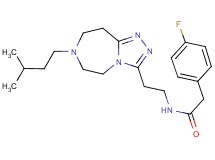2-(4-fluorophenyl)-N-{2-[7-(3-methylbutyl)-6,7,8,9-tetrahydro-5H-[1,2,4]triazolo[4,3-d][1,4]diazepin-3-yl]ethyl}acetamide