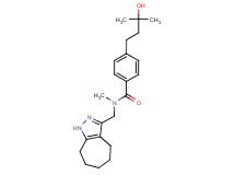 N-(1,4,5,6,7,8-hexahydrocyclohepta[c]pyrazol-3-ylmethyl)-4-(3-hydroxy-3-methylbutyl)-N-methylbenzamide
