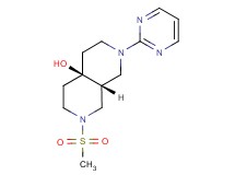 (4aR*,8aR*)-2-(methylsulfonyl)-7-pyrimidin-2-yloctahydro-2,7-naphthyridin-4a(2H)-ol
