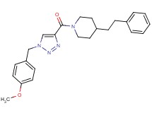 1-{[1-(4-methoxybenzyl)-1H-1,2,3-triazol-4-yl]carbonyl}-4-(2-phenylethyl)piperidine
