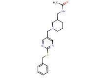 N-[(1-{[2-(benzylthio)pyrimidin-5-yl]methyl}piperidin-3-yl)methyl]acetamide