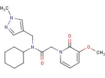 N-cyclohexyl-2-(3-methoxy-2-oxopyridin-1(2H)-yl)-N-[(1-methyl-1H-pyrazol-4-yl)methyl]acetamide