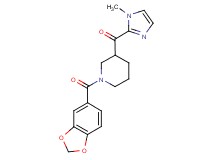 [1-(1,3-benzodioxol-5-ylcarbonyl)-3-piperidinyl](1-methyl-1H-imidazol-2-yl)methanone