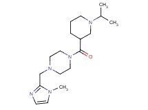 1-[(1-isopropyl-3-piperidinyl)carbonyl]-4-[(1-methyl-1H-imidazol-2-yl)methyl]piperazine