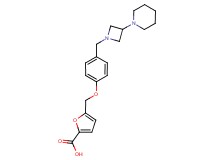 5-({4-[(3-piperidin-1-ylazetidin-1-yl)methyl]phenoxy}methyl)-2-furoic acid