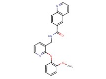 N-{[2-(2-methoxyphenoxy)pyridin-3-yl]methyl}quinoline-6-carboxamide