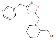 {1-[(3-benzyl-1,2,4-oxadiazol-5-yl)methyl]-2-piperidinyl}methanol