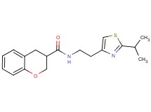 N-[2-(2-isopropyl-1,3-thiazol-4-yl)ethyl]chromane-3-carboxamide