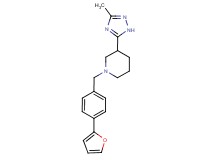 1-[4-(2-furyl)benzyl]-3-(3-methyl-1H-1,2,4-triazol-5-yl)piperidine