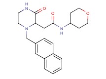 2-[1-(2-naphthylmethyl)-3-oxo-2-piperazinyl]-N-(tetrahydro-2H-pyran-4-yl)acetamide