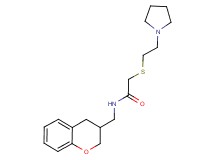N-(3,4-dihydro-2H-chromen-3-ylmethyl)-2-[(2-pyrrolidin-1-ylethyl)thio]acetamide