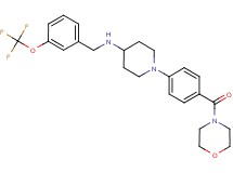 1-[4-(4-morpholinylcarbonyl)phenyl]-N-[3-(trifluoromethoxy)benzyl]-4-piperidinamine