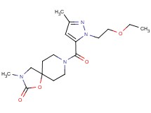 8-{[1-(2-ethoxyethyl)-3-methyl-1H-pyrazol-5-yl]carbonyl}-3-methyl-1-oxa-3,8-diazaspiro[4.5]decan-2-one