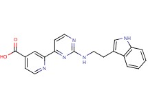 2-(2-{[2-(1H-indol-3-yl)ethyl]amino}pyrimidin-4-yl)isonicotinic acid