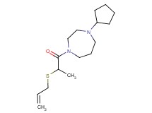 1-[2-(allylthio)propanoyl]-4-cyclopentyl-1,4-diazepane