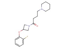 1-{4-[3-(2-fluorophenoxy)-1-azetidinyl]-4-oxobutyl}piperidine