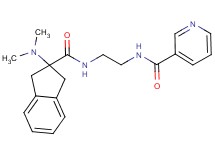 N-[2-({[2-(dimethylamino)-2,3-dihydro-1H-inden-2-yl]carbonyl}amino)ethyl]nicotinamide