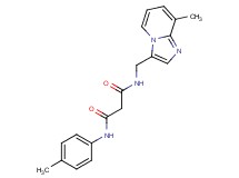 N-[(8-methylimidazo[1,2-a]pyridin-3-yl)methyl]-N'-(4-methylphenyl)malonamide