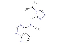 N-[(4-isopropyl-4H-1,2,4-triazol-3-yl)methyl]-N-methyl-7H-pyrrolo[2,3-d]pyrimidin-4-amine