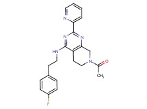 7-acetyl-N-[2-(4-fluorophenyl)ethyl]-2-pyridin-2-yl-5,6,7,8-tetrahydropyrido[3,4-d]pyrimidin-4-amine