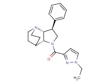 (2R*,3S*,6R*)-5-[(1-ethyl-1H-pyrazol-3-yl)carbonyl]-3-phenyl-1,5-diazatricyclo[5.2.2.0~2,6~]undecane