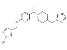 N-[(1-methyl-1H-pyrazol-4-yl)methyl]-5-{[4-(1H-pyrazol-1-ylmethyl)-1-piperidinyl]carbonyl}-2-pyridinamine