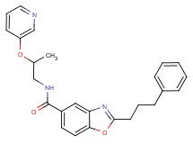 2-(3-phenylpropyl)-N-[2-(3-pyridinyloxy)propyl]-1,3-benzoxazole-5-carboxamide