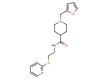 1-(2-furylmethyl)-N-[2-(2-pyridinylthio)ethyl]-4-piperidinecarboxamide