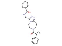 N-({7-[(1-phenylcyclopropyl)carbonyl]-6,7,8,9-tetrahydro-5H-[1,2,4]triazolo[4,3-d][1,4]diazepin-3-yl}methyl)benzamide