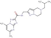 N-[(5-isobutyl-4,5,6,7-tetrahydropyrazolo[1,5-a]pyrazin-2-yl)methyl]-5,7-dimethyl[1,2,4]triazolo[1,5-a]pyrimidine-2-carboxamide