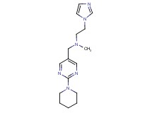 2-(1H-imidazol-1-yl)-N-methyl-N-[(2-piperidin-1-ylpyrimidin-5-yl)methyl]ethanamine