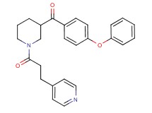 (4-phenoxyphenyl){1-[3-(4-pyridinyl)propanoyl]-3-piperidinyl}methanone