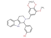 3-[2-(3,4,5-trimethoxybenzyl)-2,3,4,9-tetrahydro-1H-beta-carbolin-1-yl]phenol
