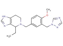 4-ethyl-5-[4-methoxy-3-(1H-1,2,4-triazol-1-ylmethyl)benzyl]-4,5,6,7-tetrahydro-1H-imidazo[4,5-c]pyridine
