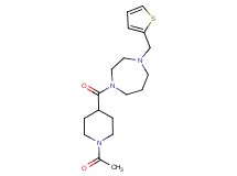 1-[(1-acetyl-4-piperidinyl)carbonyl]-4-(2-thienylmethyl)-1,4-diazepane