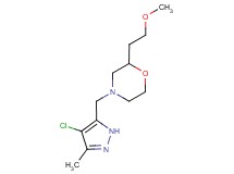 4-[(4-chloro-3-methyl-1H-pyrazol-5-yl)methyl]-2-(2-methoxyethyl)morpholine